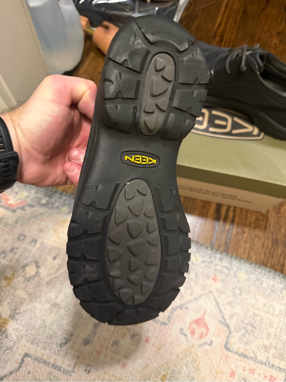 Keen Black Leather lace-up casual shoes - Picture 3 of 4